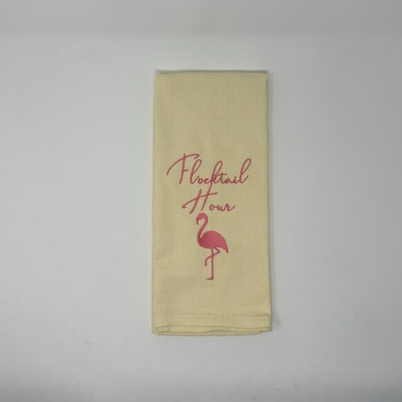 NWT Coastal Dish Towels Set of 2 Mermaid Flamingo The Sea is Calling Hand Towel - Picture 4 of 5